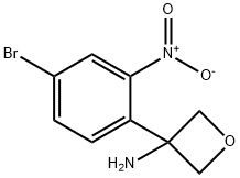 3-Oxetanamine, 3-(4-bromo-2-nitrophenyl)- Structure