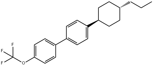 1,1'-Biphenyl, 4-(trans-4-propylcyclohexyl)-4'-(trifluoromethoxy)- 구조식 이미지