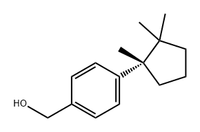 Benzenemethanol, 4-[(1S)-1,2,2-trimethylcyclopentyl]- Structure