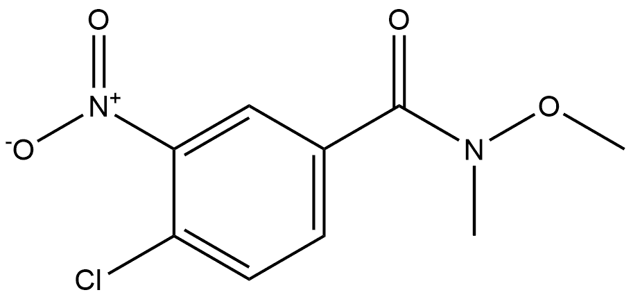 4-chloro-N-methoxy-N-methyl-3-nitrobenzamide Structure