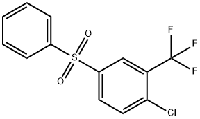 Benzene, 1-?chloro-?4-?(phenylsulfonyl)?-?2-?(trifluoromethyl)?- Structure