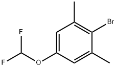 Benzene, 2-?bromo-?5-?(difluoromethoxy)?-?1,?3-?dimethyl- Structure