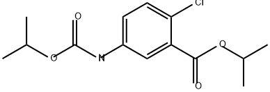Benzoic acid, 2-chloro-5-[[(1-methylethoxy)carbonyl]amino]-, 1-methylethyl ester Structure