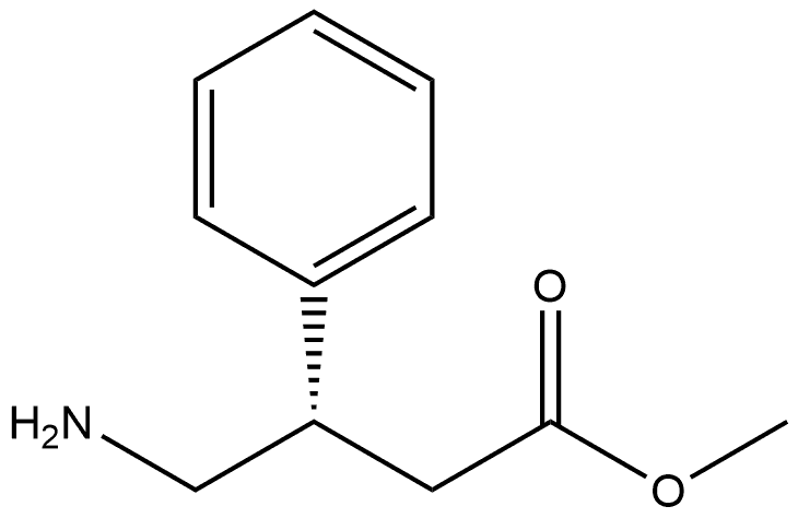 methyl (S)-4-amino-3-phenylbutanoate 구조식 이미지