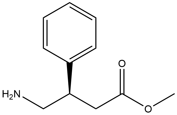 Benzenepropanoic acid, β-(aminomethyl)-, methyl ester, (R)- (9CI) 구조식 이미지