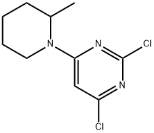 2,4-Dichloro-6-(2-methyl-1-piperidinyl)pyrimidine Structure