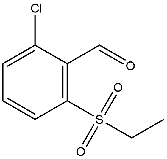 2-Chloro-6-(ethylsulfonyl)benzaldehyde Structure