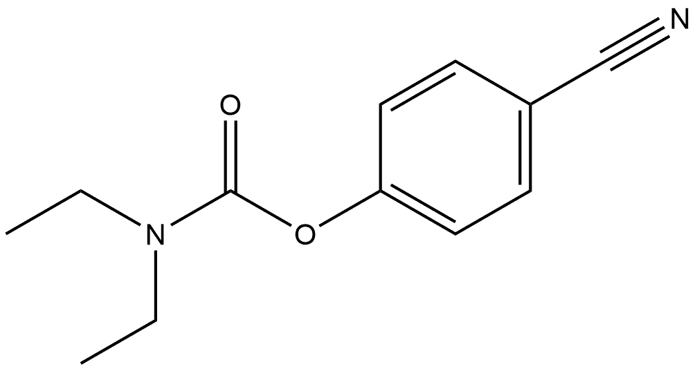 4-Cyanophenyl N,N-diethylcarbamate Structure