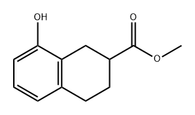 2-Naphthalenecarboxylic acid, 1,2,3,4-tetrahydro-8-hydroxy-, methyl ester Structure