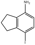 1H-Inden-4-amine, 2,3-dihydro-7-iodo- 구조식 이미지