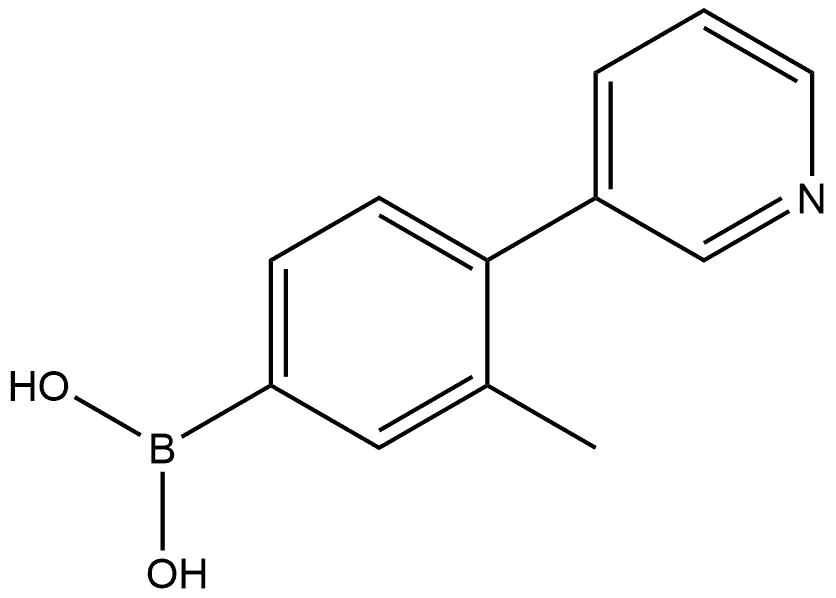 B-[3-Methyl-4-(3-pyridinyl)phenyl]boronic acid Structure