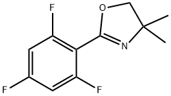 Oxazole, 4,5-dihydro-4,4-dimethyl-2-(2,4,6-trifluorophenyl)- Structure