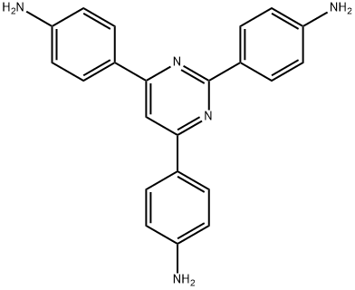 Benzenamine, 4,4',4''-(2,4,6-pyrimidinetriyl)tris- (9CI) Structure