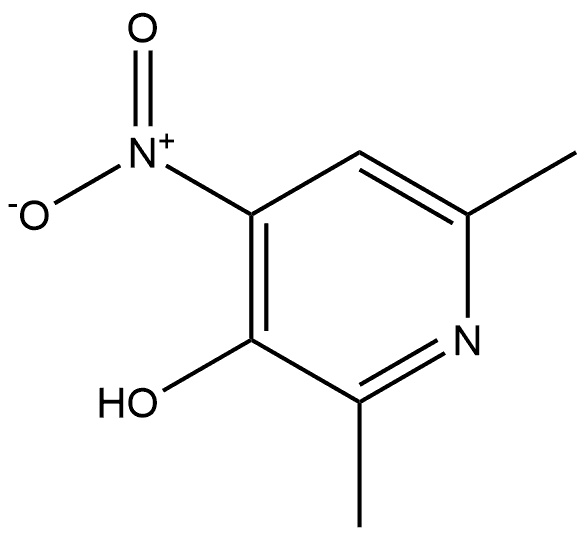 2,6-dimethyl-4-nitropyridin-3-ol Structure