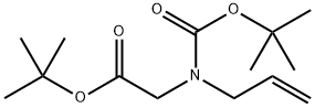 Glycine, N-[(1,1-dimethylethoxy)carbonyl]-N-2-propen-1-yl-, 1,1-dimethylethyl ester Structure