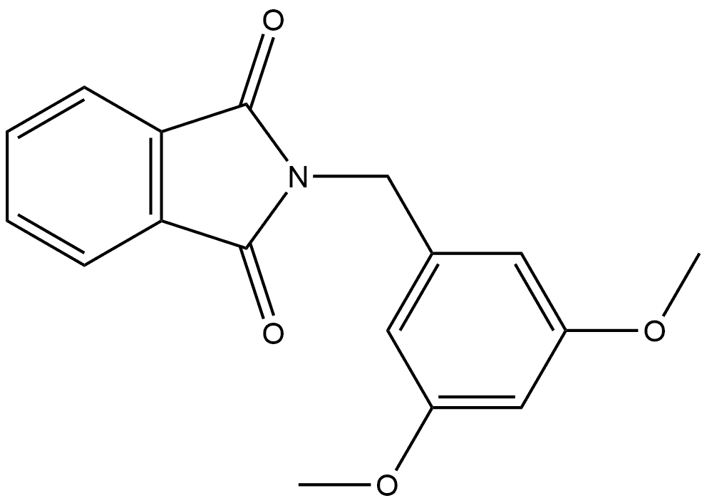 2-[(3,5-Dimethoxyphenyl)methyl]-1H-isoindole-1,3(2H)-dione Structure