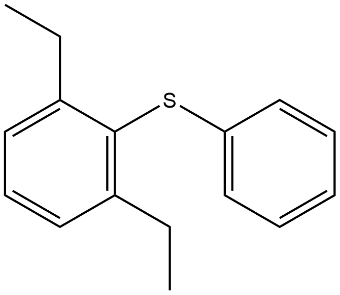 1,3-Diethyl-2-(phenylthio)benzene Structure