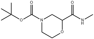 tert-butyl 2-(methylcarbamoyl)morpholine-4-carboxylate Structure