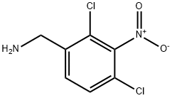 Benzenemethanamine, 2,4-dichloro-3-nitro- Structure