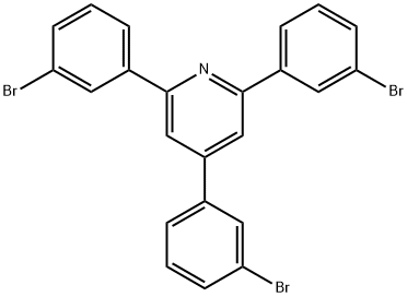 2,4,6-tris(3-bromophenyl)pyridine Structure