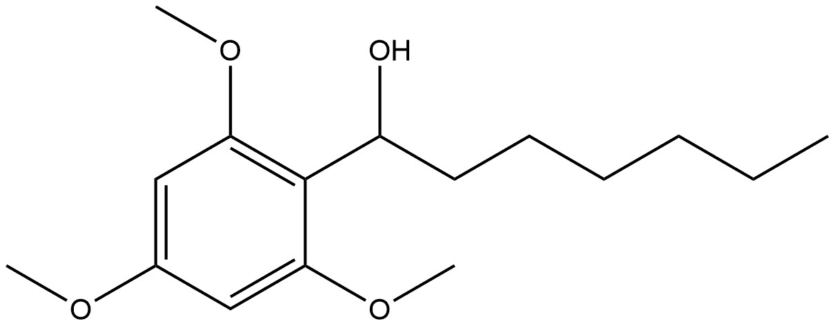 α-Hexyl-2,4,6-trimethoxybenzenemethanol Structure