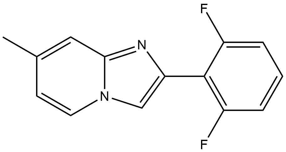 2-(2,6-Difluorophenyl)-7-methylimidazo[1,2-a]pyridine Structure