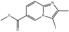 methyl 3-iodo-2-methylimidazo[1,2-a]pyridine-6-carboxylate Structure