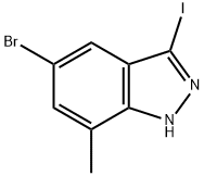 1H-Indazole, 5-bromo-3-iodo-7-methyl- 구조식 이미지