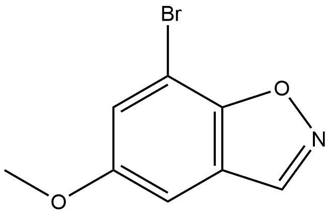7-bromo-5-methoxy-1,2-benzoxazole 구조식 이미지