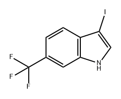 1H-Indole, 3-iodo-6-(trifluoromethyl)- Structure