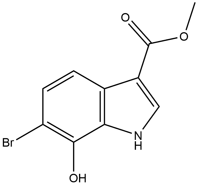 methyl 6-bromo-7-hydroxy-1H-indole-3-carboxylate Structure