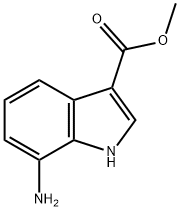 1H-Indole-3-carboxylic acid, 7-amino-, methyl ester 구조식 이미지