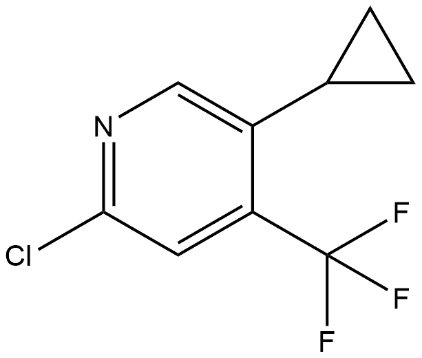 2-Chloro-5-cyclopropyl-4-(trifluoromethyl)pyridine Structure