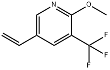 Pyridine, 5-ethenyl-2-methoxy-3-(trifluoromethyl)- Structure