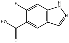 6-fluoro-1~{H}-indazole-5-carboxylic acid Structure