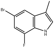 5-Bromo-7-fluoro-3-methyl-1H-indole Structure