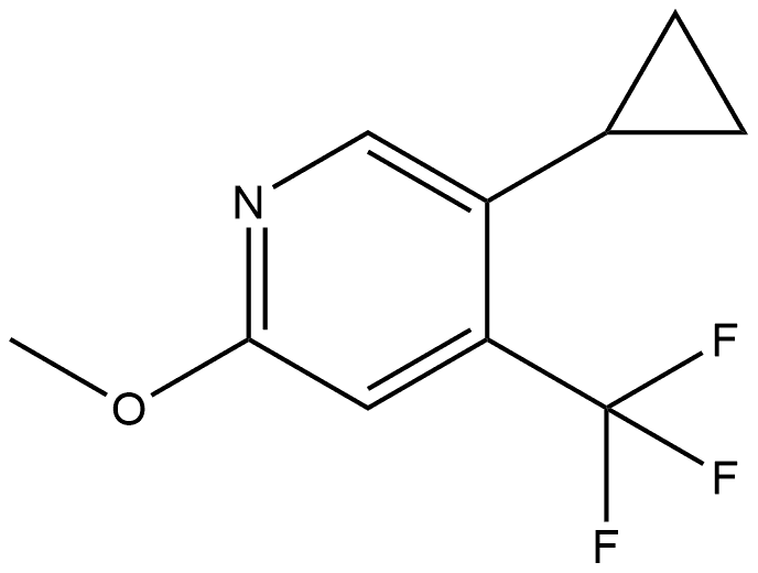 5-Cyclopropyl-2-methoxy-4-(trifluoromethyl)pyridine Structure