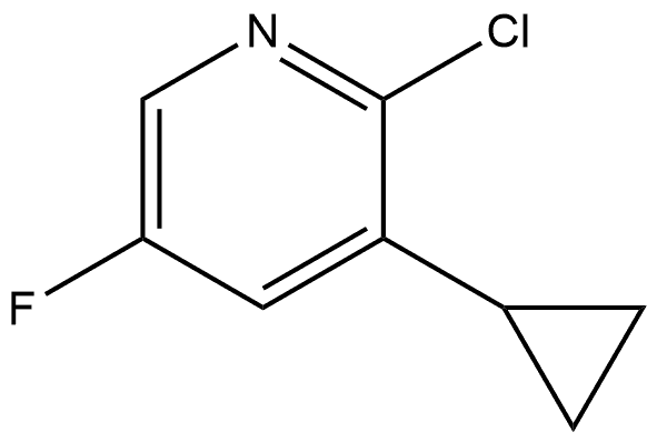 2-Chloro-3-cyclopropyl-5-fluoropyridine Structure