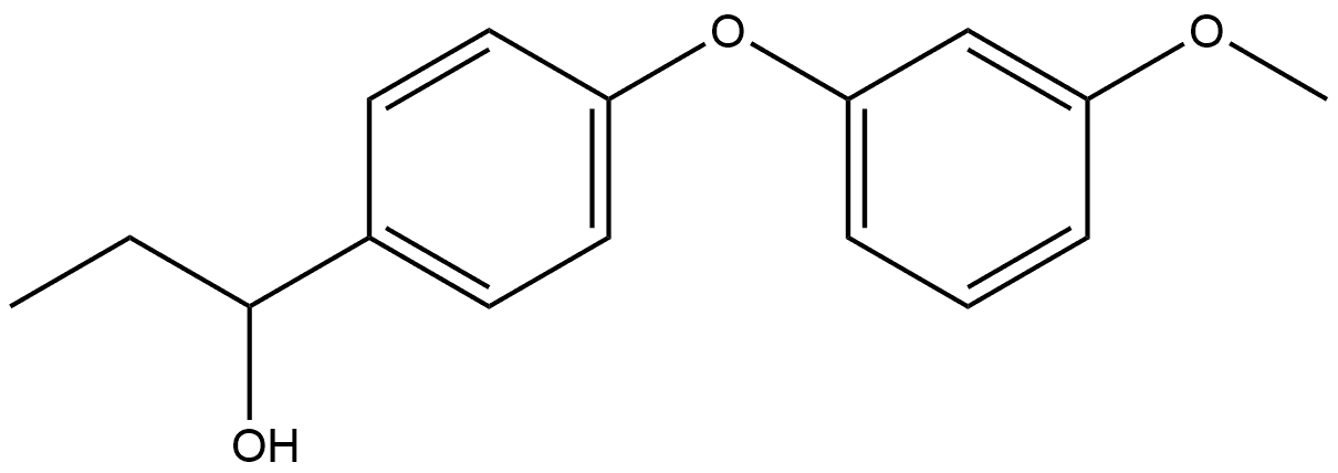 α-Ethyl-4-(3-methoxyphenoxy)benzenemethanol Structure