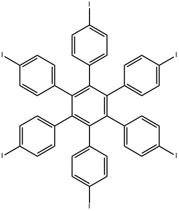 1,1':2',1''-Terphenyl, 4,4''-diiodo-3',4',5',6'-tetrakis(4-iodophenyl)- Structure