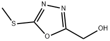 1,3,4-Oxadiazole-2-methanol, 5-(methylthio)- Structure