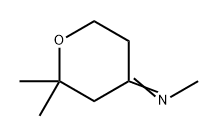 Methanamine, N-(tetrahydro-2,2-dimethyl-4H-pyran-4-ylidene)- 구조식 이미지