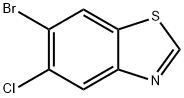 Benzothiazole, 6-bromo-5-chloro- Structure