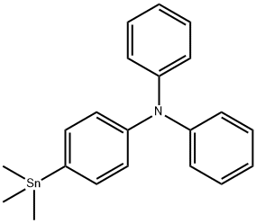 Benzenamine, N,N-diphenyl-4-(trimethylstannyl)- Structure