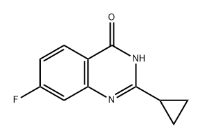 2-cyclopropyl-7-fluoroquinazolin-4-ol Structure