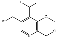 2-(Chloromethyl)-4-(difluoromethyl)-3-methoxypyridine-5-methanol Structure