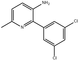 3-Amino-2-(3,5-dichlorophenyl)-6-methylpyridine Structure