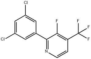 2-(3,5-Dichlorophenyl)-3-fluoro-4-(trifluoromethyl)pyridine Structure