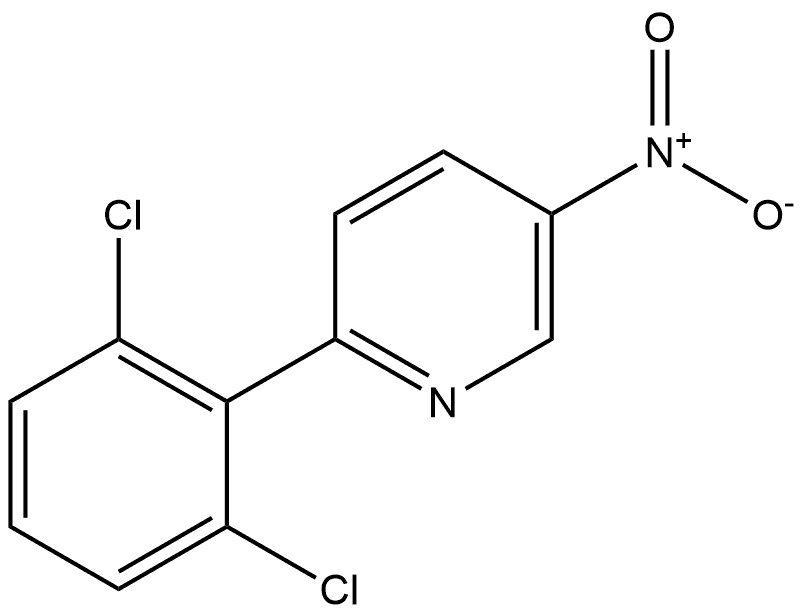 2-(2,6-dichlorophenyl)-5-nitropyridine Structure