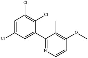 4-Methoxy-3-methyl-2-(2,3,5-trichlorophenyl)pyridine Structure